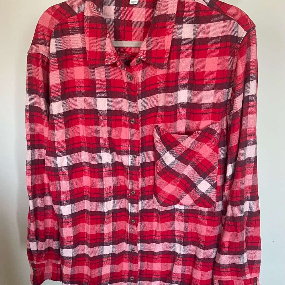 Aerie flannel button down top